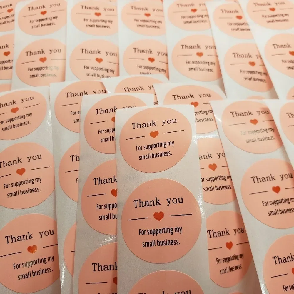 8/$20 100ct Thank You Stickers Round 1